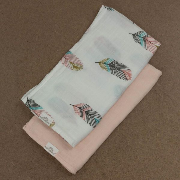 PACK 2 MUSELINAS 60*60cm PLUME